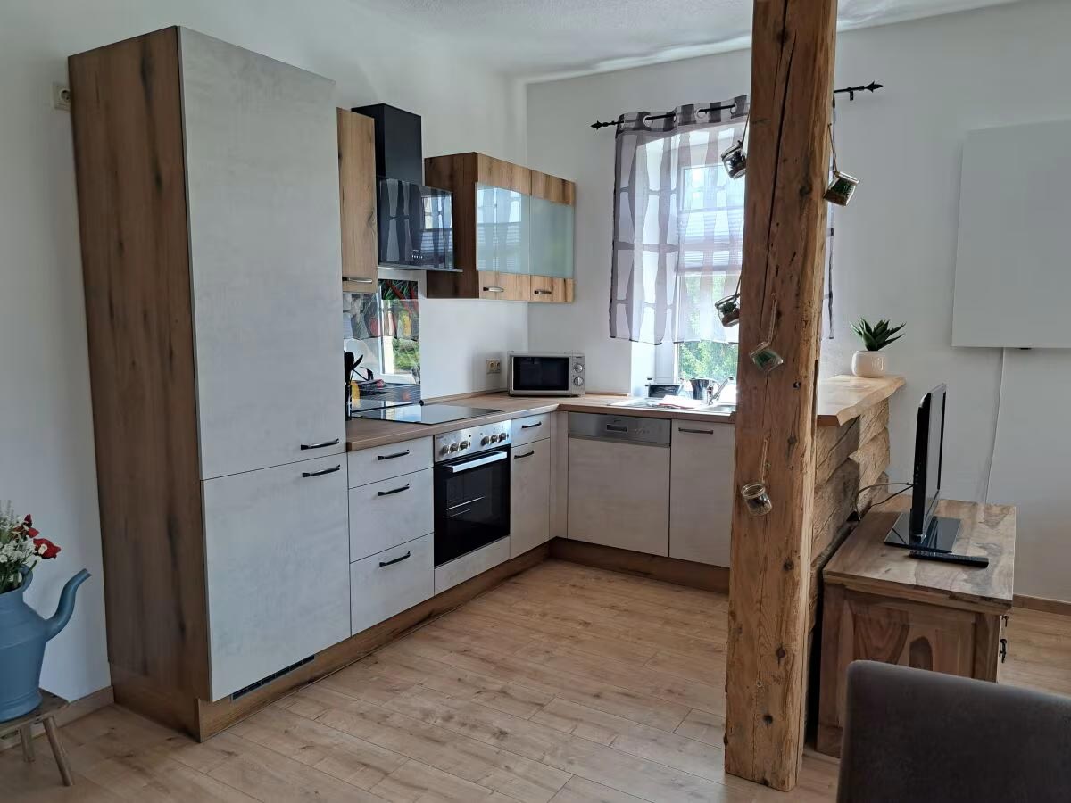 Alte Schule Reinhardtsdorf - Ferienwohnung 3 - vollausgestattete Küche