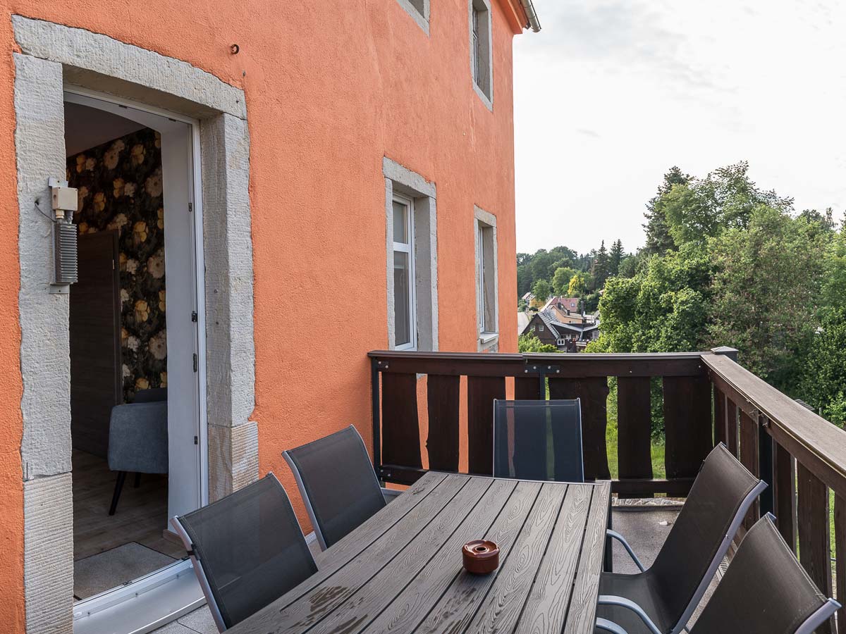 Alte Schule Reinhardtsdorf - Ferienwohnung 3 - Balkon